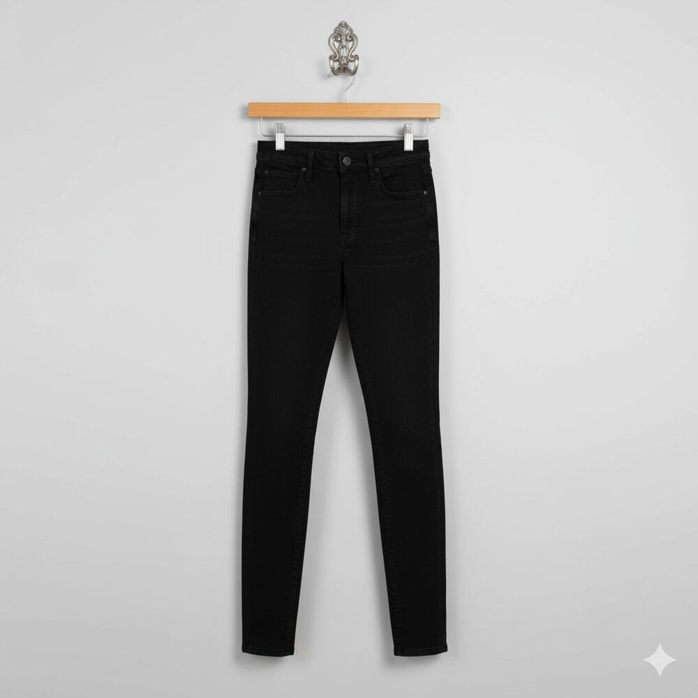 Citizens of Humanity Rocket Jeans 27 Black High Rise Skinny Stretch Denim